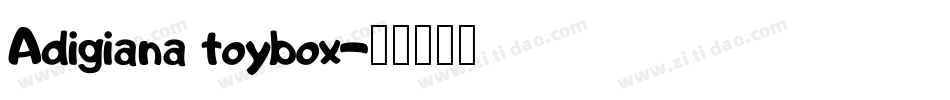 Adigiana toybox字体转换